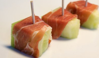 Melón con jamón