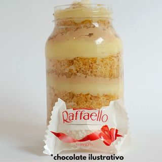 Bolo no pote Raffaello