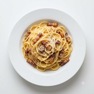 Tapa De Espaguetis A La Carbonara