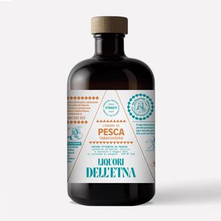 Liquori dell'Etna - Liquore di pesca tabacchiera 0,5 lt