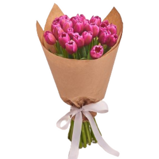 Tulipany w naturalnej dekoracji