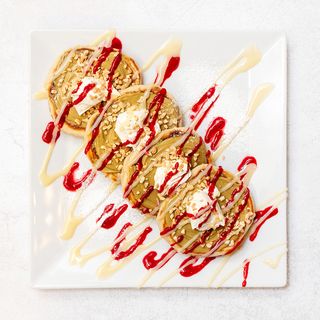 13.Pankejki z kremem pistacjowym