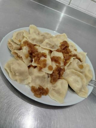 Pierogi z kapustą i grzybami leśnym