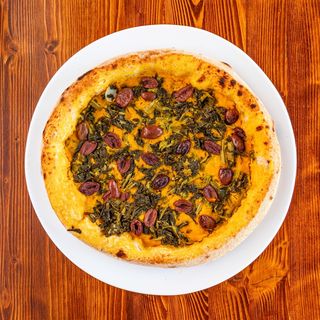 Pizza Crema di zucca e friarielli (vegana)