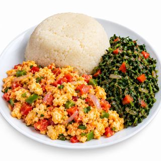 Ugali+Mayai+Mboga