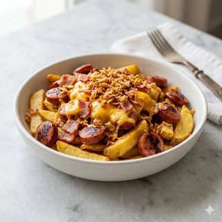 Salchipapa Americana