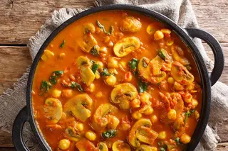 Mushroom Bhaji (Vegan Option)