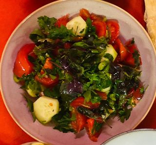 Insalata di cetrioli e pomodori