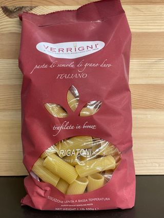 Pasta verrigni rigatone 500 gr