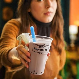 Bubble tea mleczny z matchą 0.4l﻿