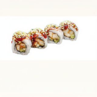 Pollo aguacate con salsa y picante