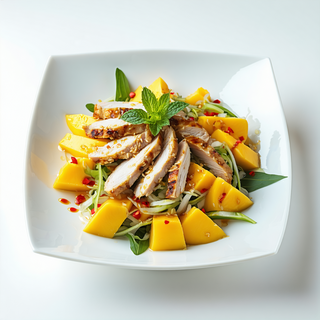 6 Ensalada Vietnamita De Mango Con Pollo