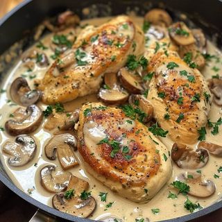 Chicken breast in mushroom