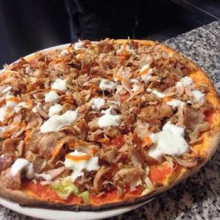 Pizza kebab piccante 