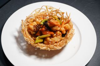 55. Gamberi in nido di rondine