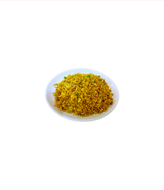 Arroz frito con carne y curry