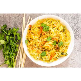 Singapore Rice Noodles: Prawn