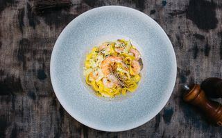 Fettuccine Gamberi e Zucchine