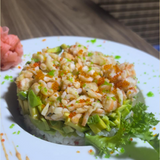 Tartare crevettes avocat 