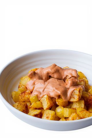 Ración de patatas bravas