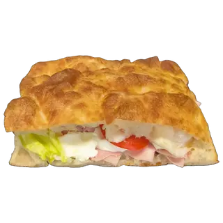 Focaccia sandwich Prosciutto Cotto