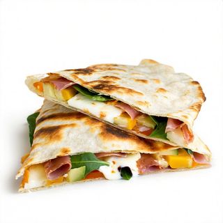 Piadina con crudo, stracchino e rucola