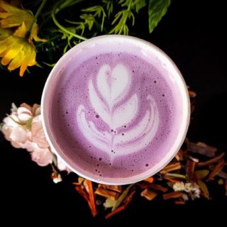 HOT UBE LATTE