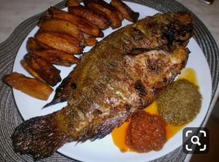 Poisson D'eau Douce  Attiéké