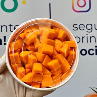 Zucca rossa a cubetti 