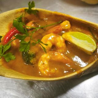 Langostino Curry Picante Tailandia
