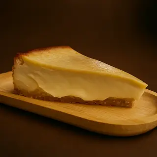 Porción Tarta de queso y chocolate blanco Belga