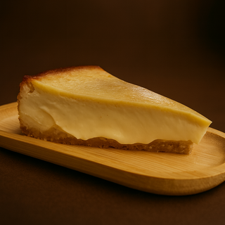 Porción Tarta de queso y chocolate blanco Belga