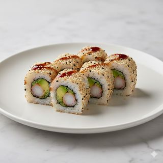 Uramaki de Langostino y Aguacate