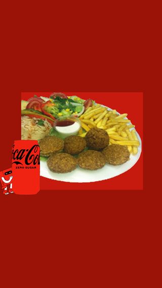 Menu Plato Falafel Ensalada+ Falafel + bebida