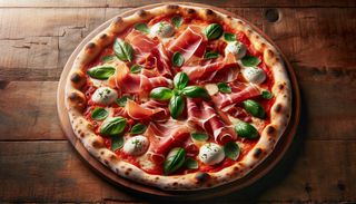 Pizza Speck e bufala