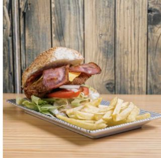 Hamburguesa de pollo crispy