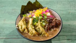 Gyoza Vegan Miso Ramen