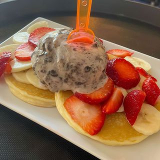 Pancakes Tortitas  Y Fruta