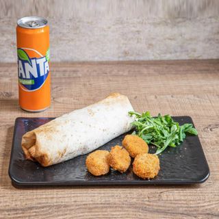 Menù single Hamburger o Burrito