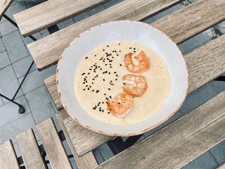 Найсирніший суп з креветками