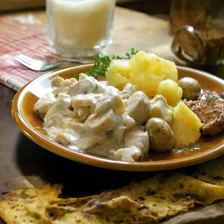 Piletina sa šampinjonima + Coca-Cola