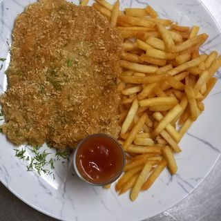 Шніцель з картоплею фрі 270/40