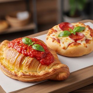 Cornetto salato 90 g e pizzetta