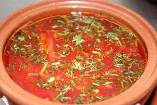 Борщ постный