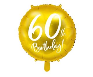 60 Birthday balon z helem