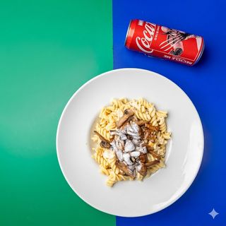 Pasta Funghi + Coca Cola 330ml