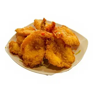 Langostinos Rebozados Con Almendras