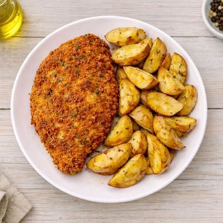Cotoletta di pollo con patate