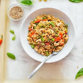 Egg and Cashew Nuts Fried Rice