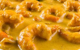 67.Gambas Con Salsa Curry